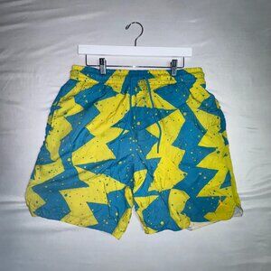 🌞 Jordan Poolside Shorts – Light Blue & Yellow Design – Size XL
